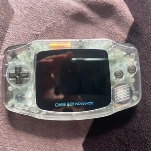 Clear Nintendo Gameboy Advance with IPS Screen & AMP Speaker
